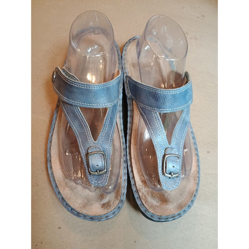 Finn Comfort Alexandria Thong Sandals Jeans Blue Alfa EU 40 Arch Support Comfort